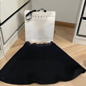 Sandro Paris Black Skirt Size 2 Like New